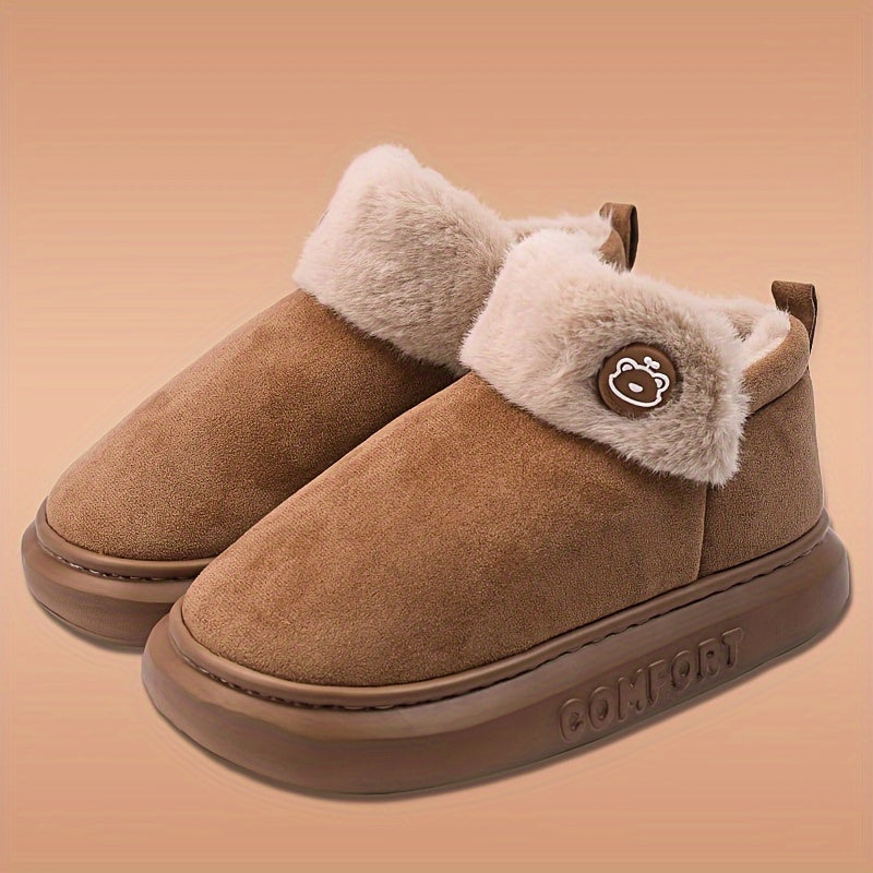 Cozy & Stylish Women's Snow Boots - Plush Lined, Thick Sole, Slip-Resistant for Winter Outdoor Comfort