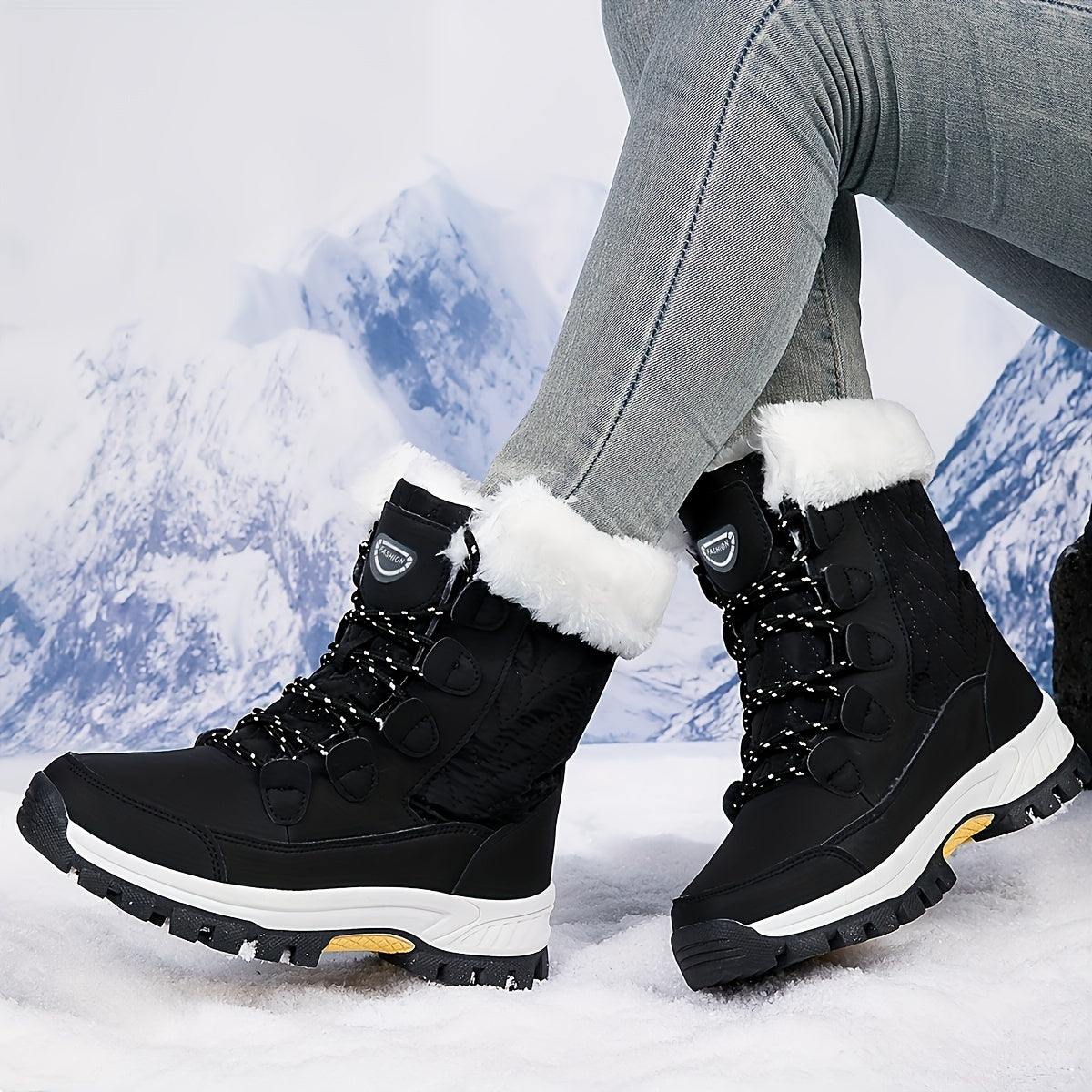 Cozy Velvet Snow Boots - Women's Soft, Comfortable, Warm Winter Shoes with Thick Insulation, Perfect for Cold Weather Activities