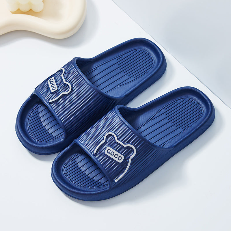 1 Pair Of Letter & Cartoon Pattern EVA Slides