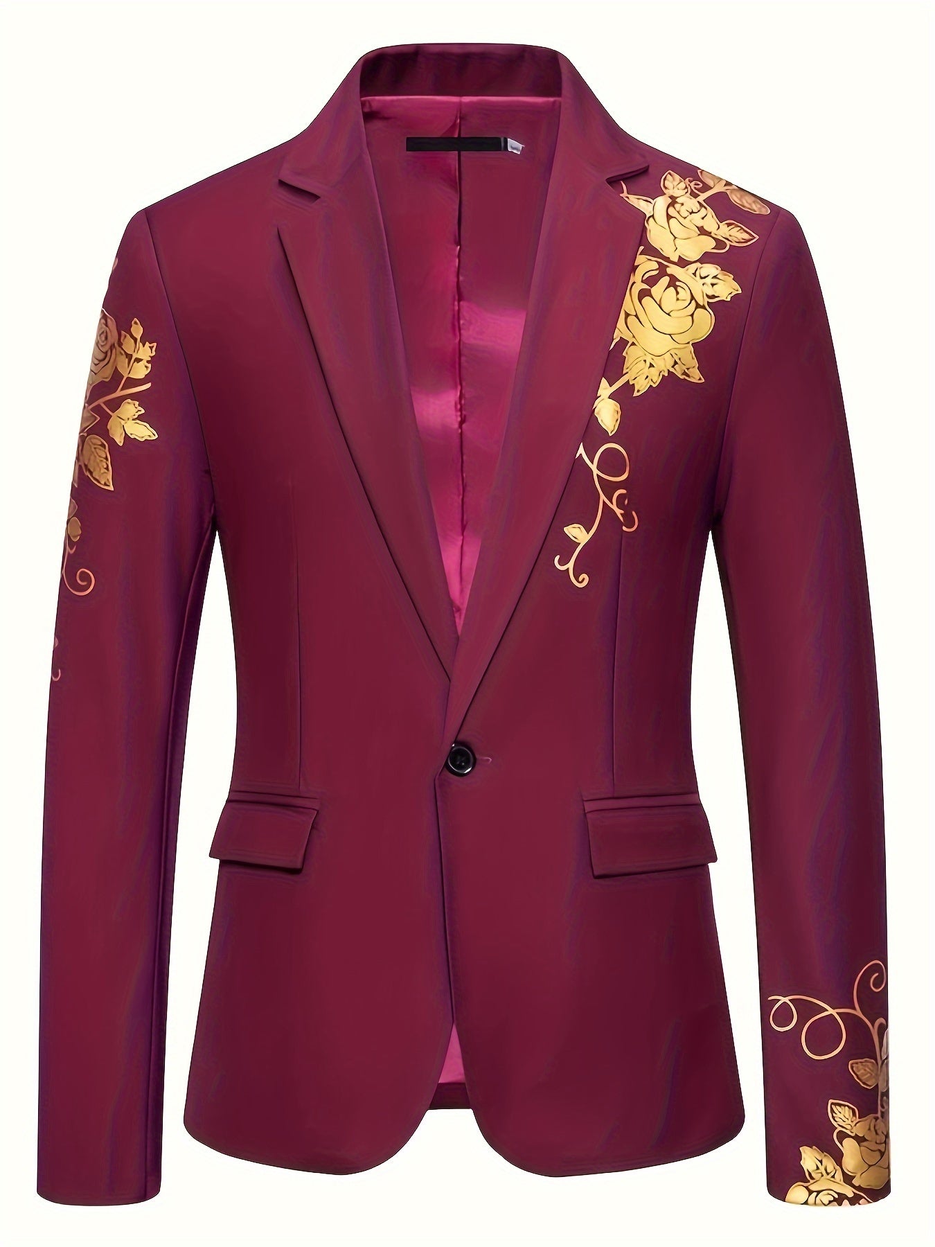 [Popular Choice] Foreign Trade Men's Hot Stamping Business Suit Jacket