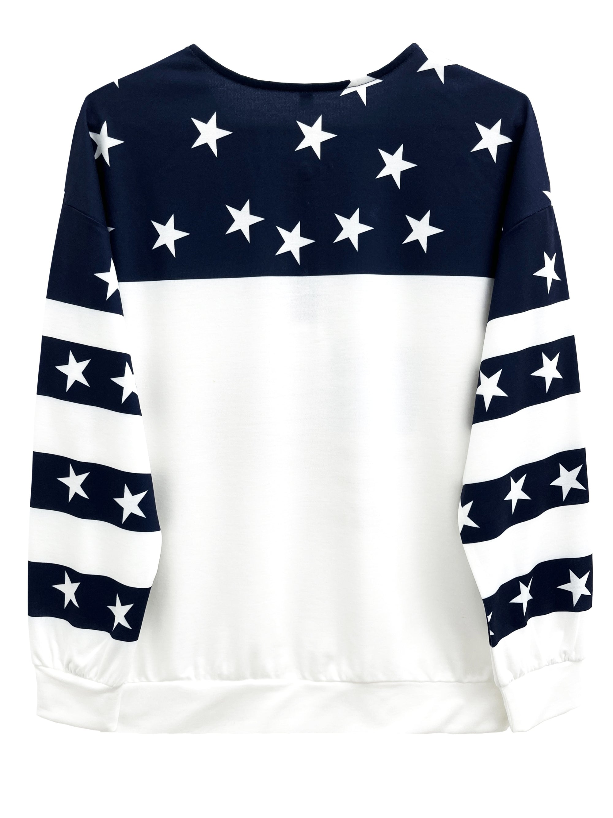 American Flag Print Quarter Zip Sweatshirt, Casual Long Sleeve Sweatshirt For Fall & Winter, Women's Clothing