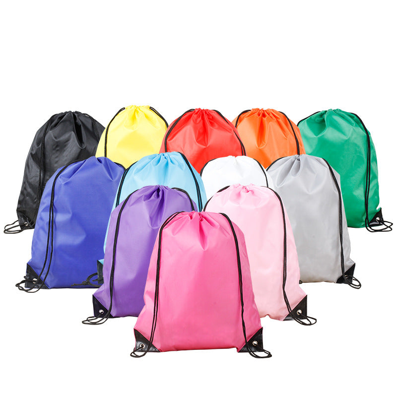 1pc Waterproof Drawstring Backpack, Large Capacity Sports Bag, Casual Solid Color Backpack for Cycling, Walking, Running