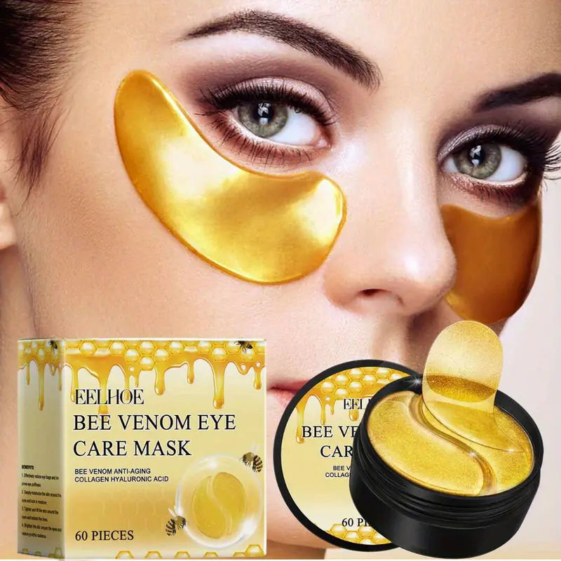 60 Pcs Bee Venom Eye Patches for Dark Circles & Puffiness