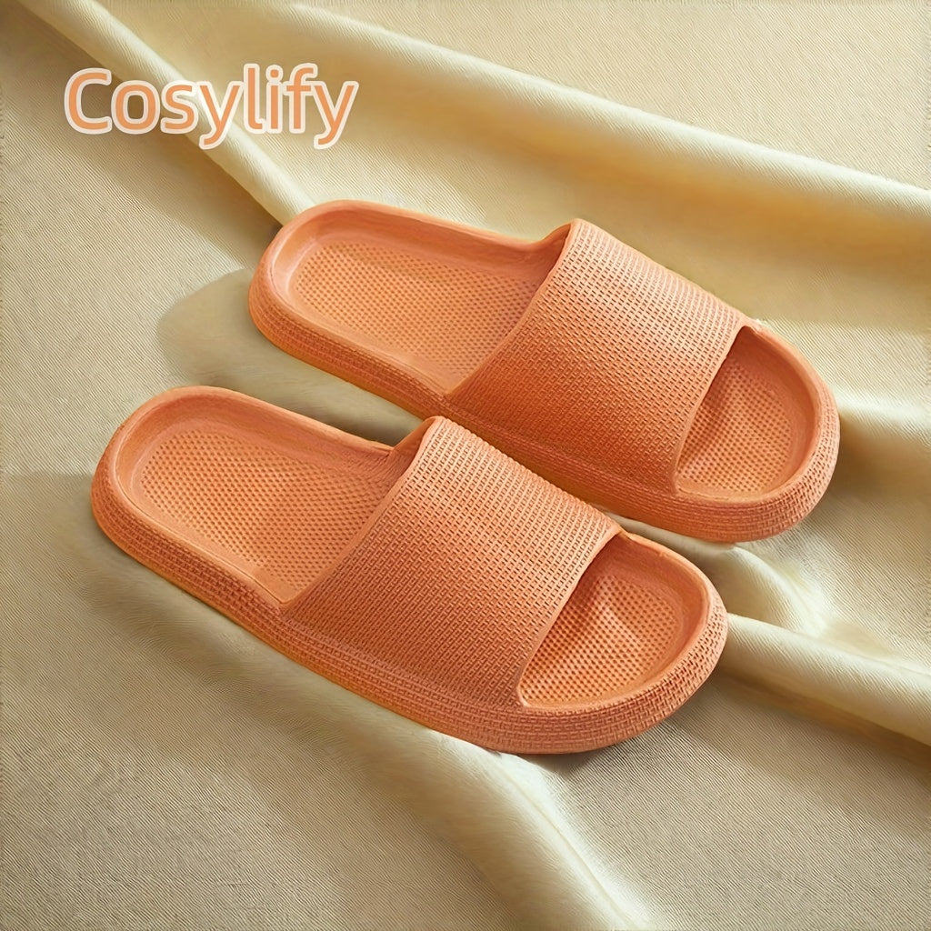 Thick Sole Slippers, Soft Comfy Anti-Slip Eva Slides, Indoor & Outdoor Spa Beach Bath Pool Gym House Casual Shower Shoes