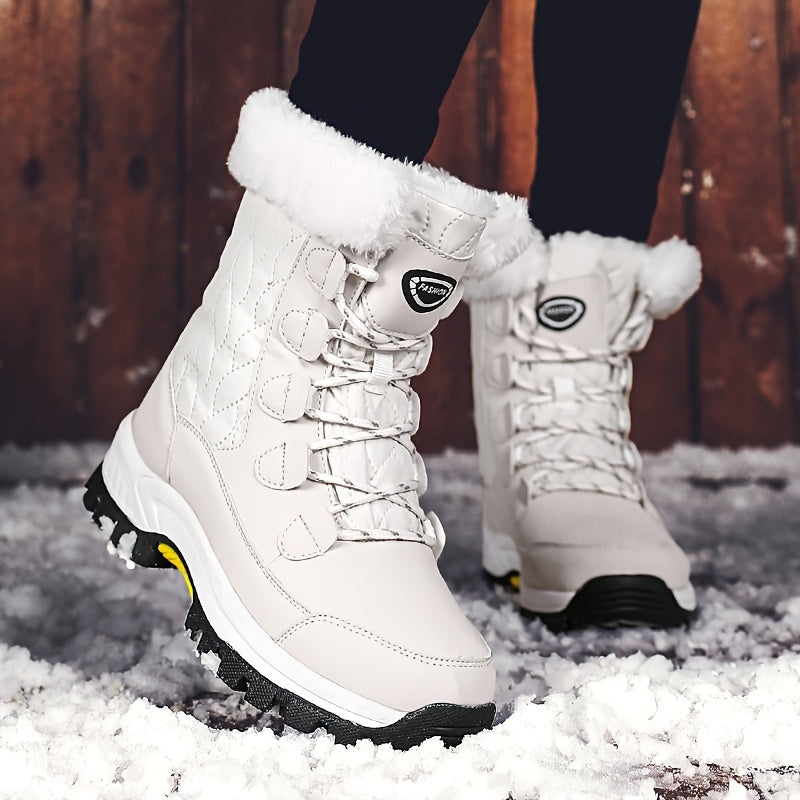 Cozy Velvet Snow Boots - Women's Soft, Comfortable, Warm Winter Shoes with Thick Insulation, Perfect for Cold Weather Activities