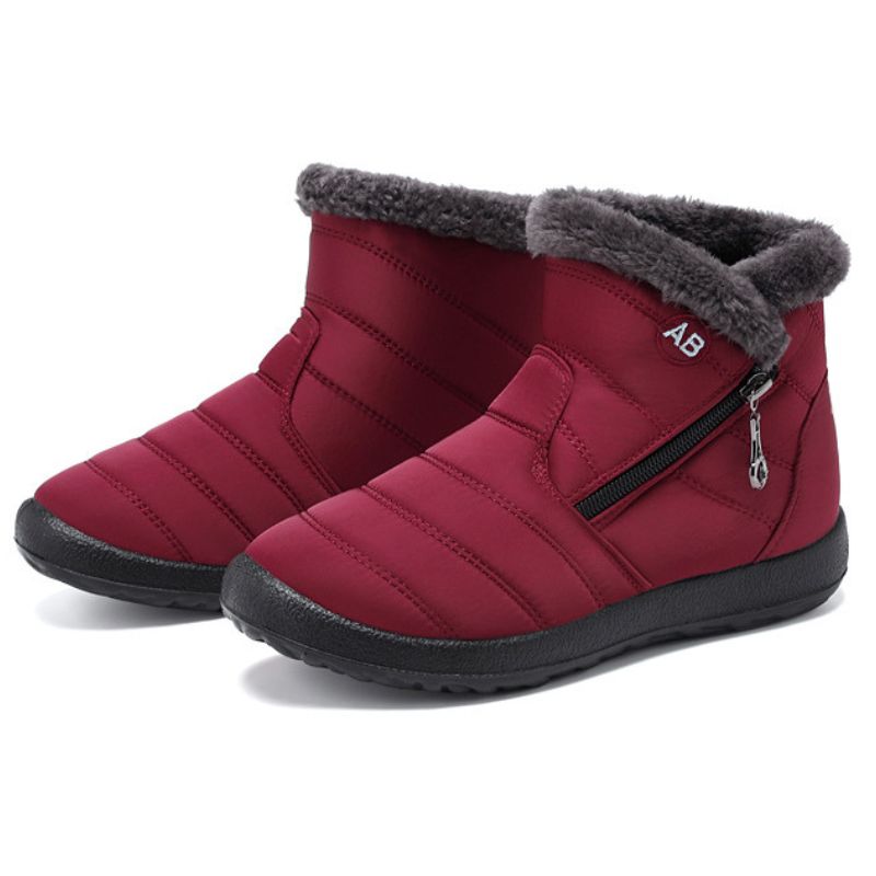 Women's Most Comfortable Waterproof Winter Fur Lined Boots | FULLINO