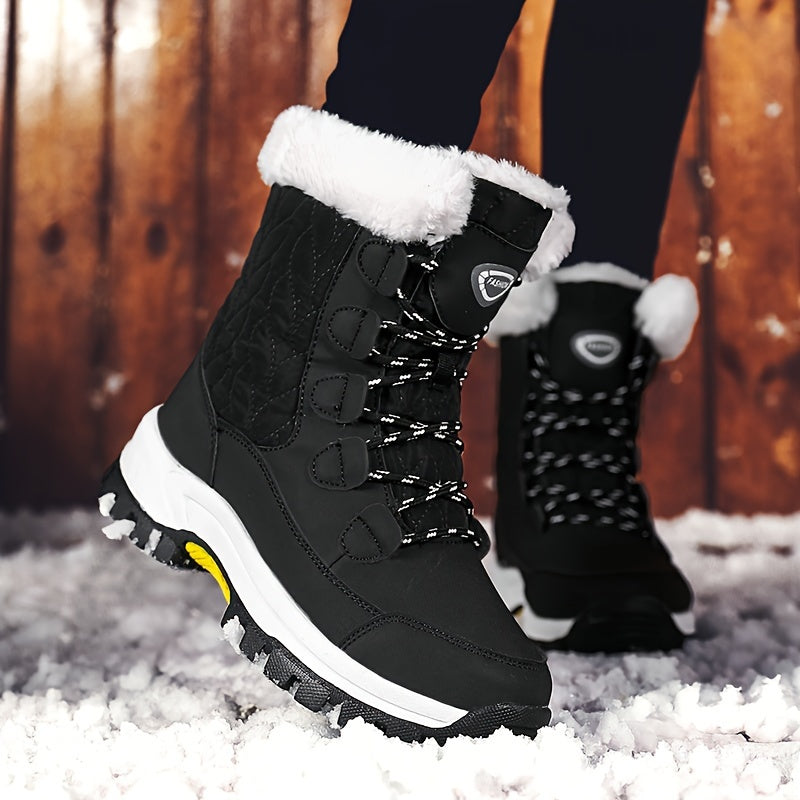 Cozy Velvet Snow Boots - Women's Soft, Comfortable, Warm Winter Shoes with Thick Insulation, Perfect for Cold Weather Activities