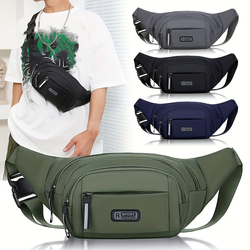 New Waist Bag Men's Multi-functional Large-capacity Waterproof Fashion Cash Register Business Bag Wear-resistant Sports Waist Bag Mobile Phone Bag