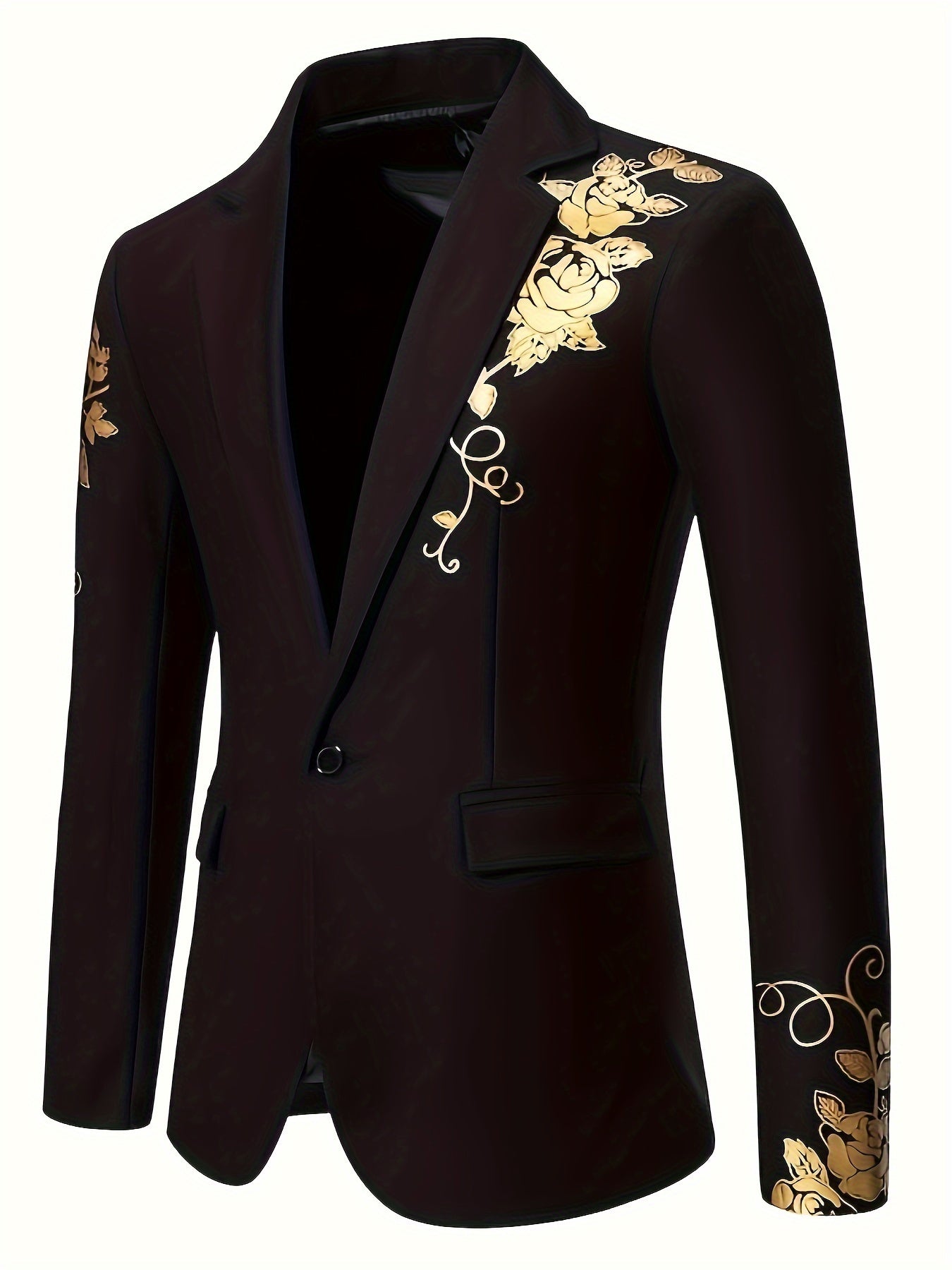 [Popular Choice] Foreign Trade Men's Hot Stamping Business Suit Jacket