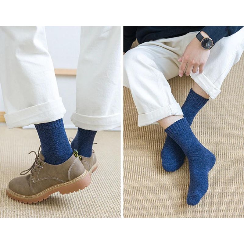 Men’s 5 Pairs Warm Wool Thick Cashmere Socks