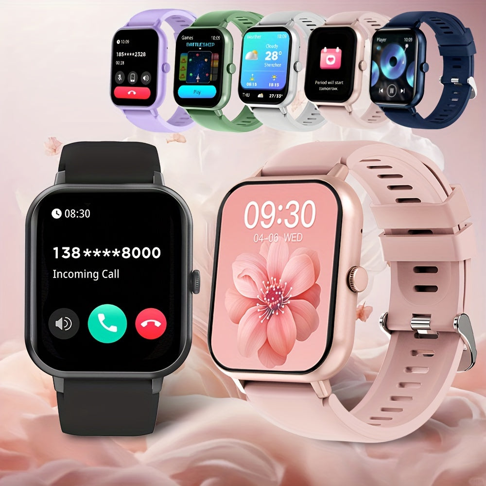 Smartwatch with 1.83" Touch Screen - Text & Call, 100+ Sports Modes, Pedometer, Calorie Counter, Waterproof, Android & iOS Compatible.