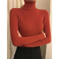 Women's Soft Turtleneck Cashmere Sweater Knitted Pullovers