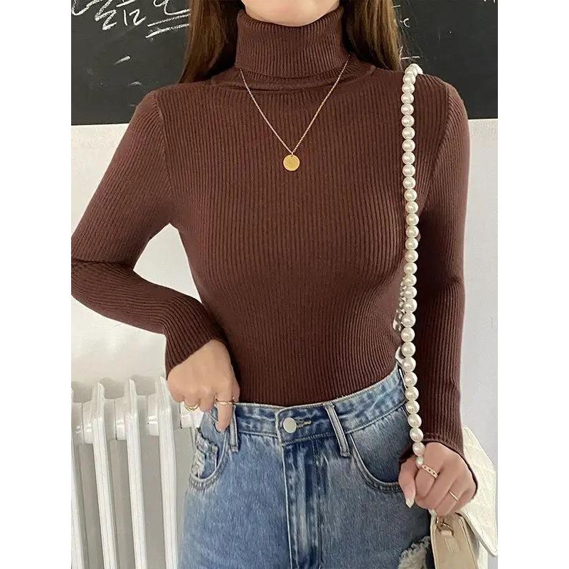 Women's Soft Turtleneck Cashmere Sweater Knitted Pullovers