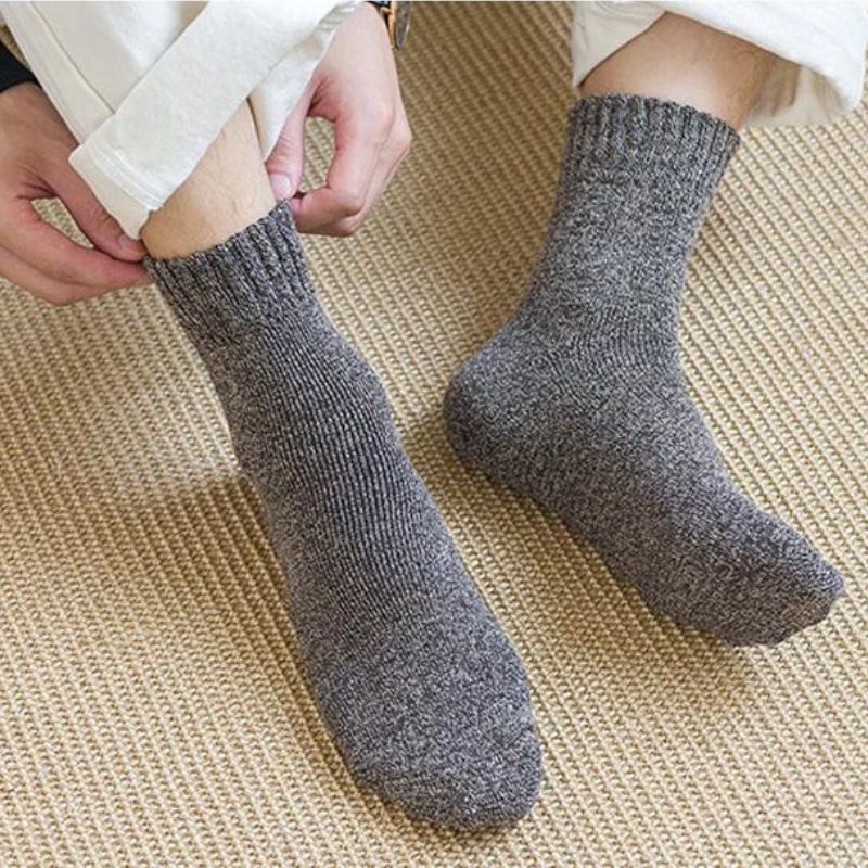 Men’s 5 Pairs Warm Wool Thick Cashmere Socks