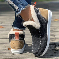 Women's Plush Winter Slip-Ons Shoes