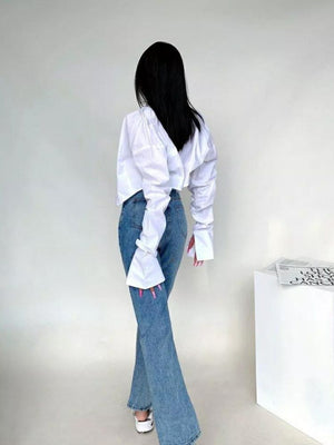 Women's Korean Style Long Sleeve Shirts