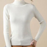 Women's Soft Turtleneck Cashmere Sweater Knitted Pullovers