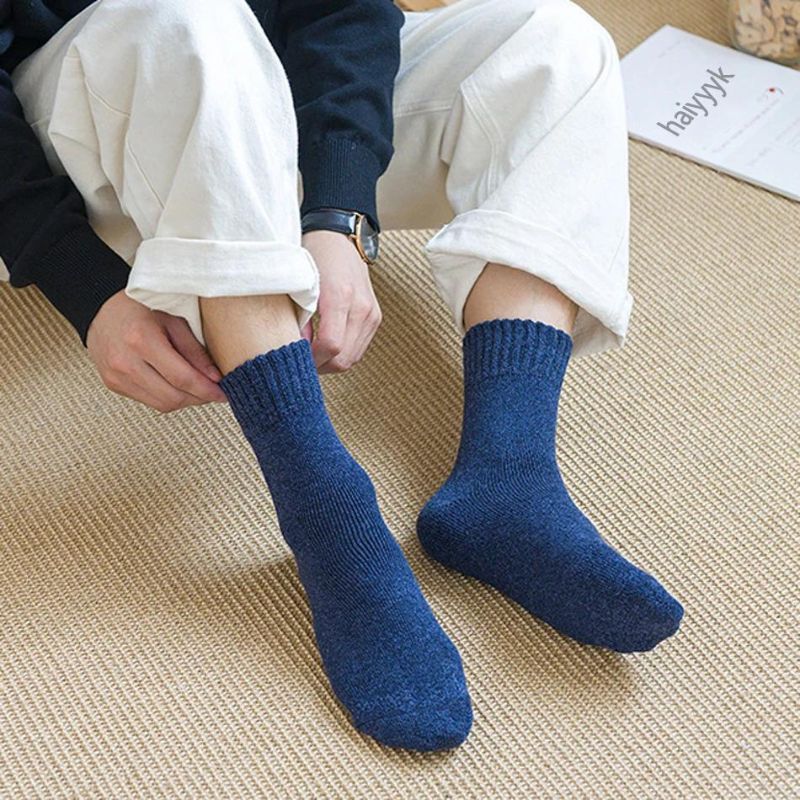 Men’s 5 Pairs Warm Wool Thick Cashmere Socks