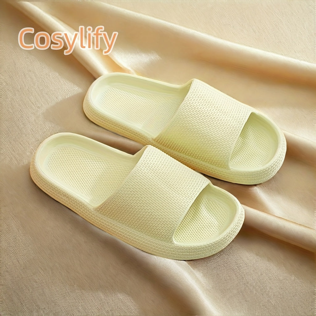 Thick Sole Slippers, Soft Comfy Anti-Slip Eva Slides, Indoor &amp; Outdoor Spa Beach Bath Pool Gym House Casual Shower Shoes