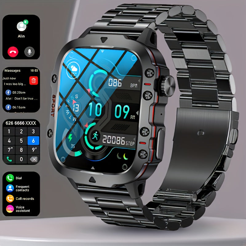 New Smart Watch For Men Wireless Talk Sports Fitness AI Voice Outdoor 100+ Sports Mode Outdoor Smart Watch