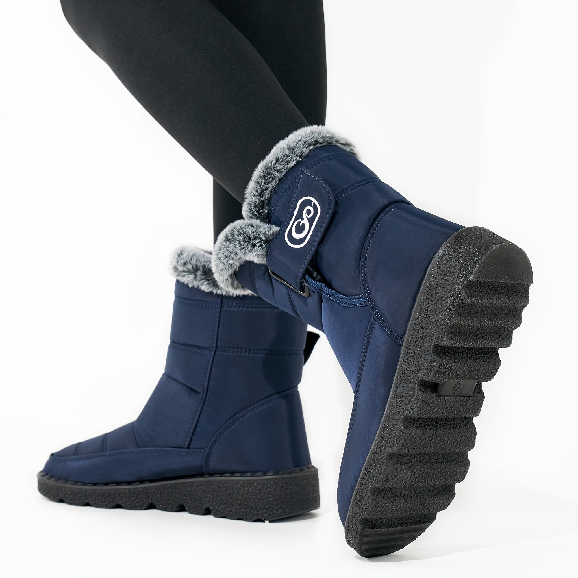 Women's Lightweight Thermal Snow Boots with Faux Fur Lining