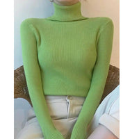 Women's Soft Turtleneck Cashmere Sweater Knitted Pullovers