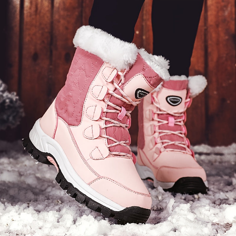 Cozy Velvet Snow Boots - Women's Soft, Comfortable, Warm Winter Shoes with Thick Insulation, Perfect for Cold Weather Activities