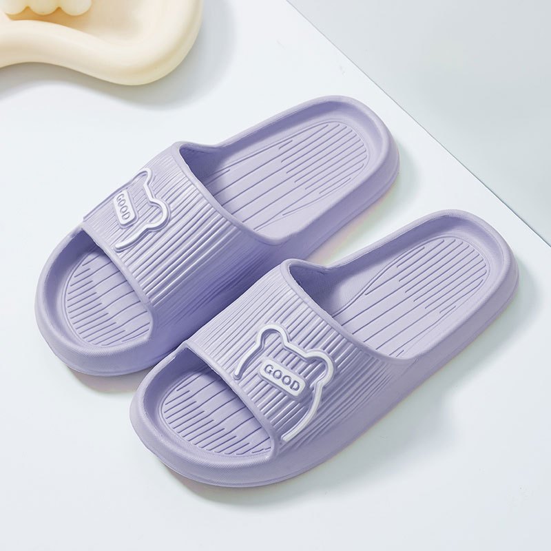 1 Pair Of Letter & Cartoon Pattern EVA Slides