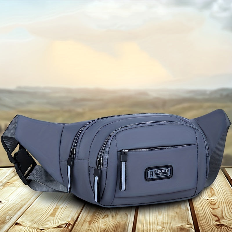 New Waist Bag Men's Multi-functional Large-capacity Waterproof Fashion Cash Register Business Bag Wear-resistant Sports Waist Bag Mobile Phone Bag