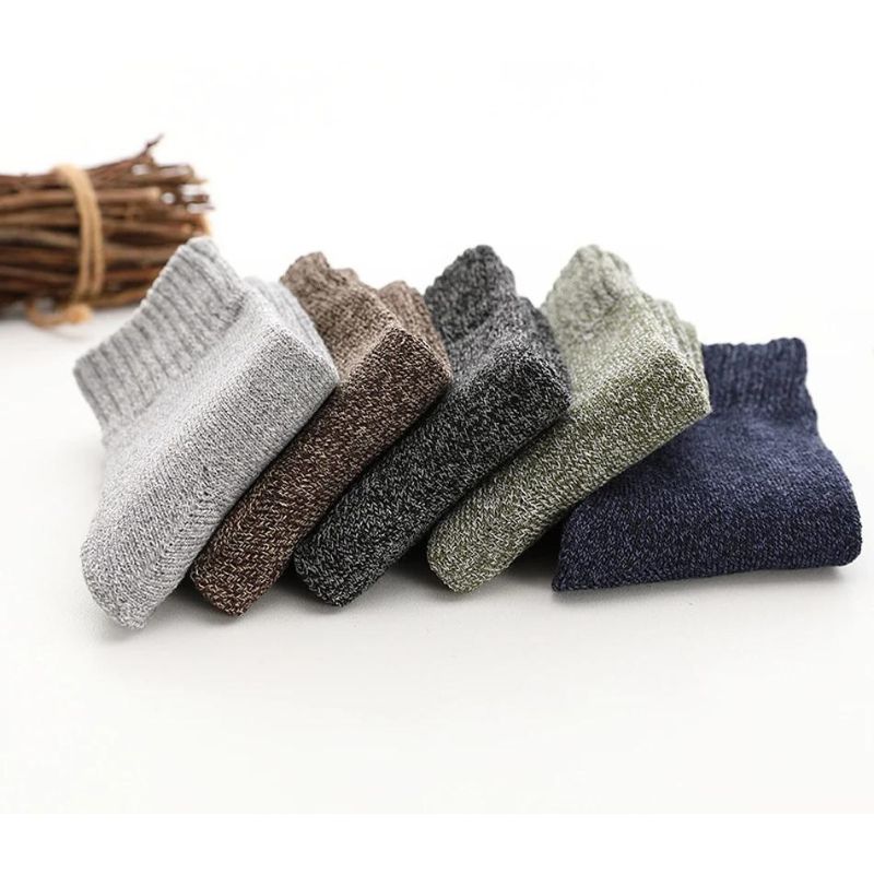 Men’s 5 Pairs Warm Wool Thick Cashmere Socks