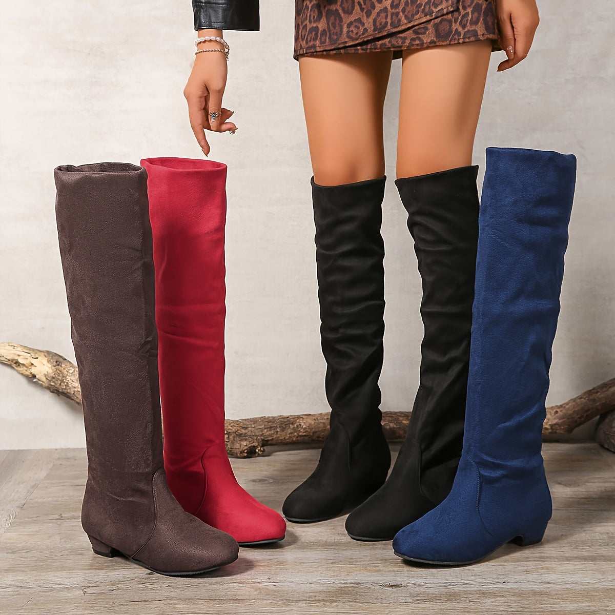 Women's Boots High Boots Flat Low Heels Long Boots