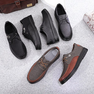 Men's Casual Fashion Leather Flat Comfortable Shoes
