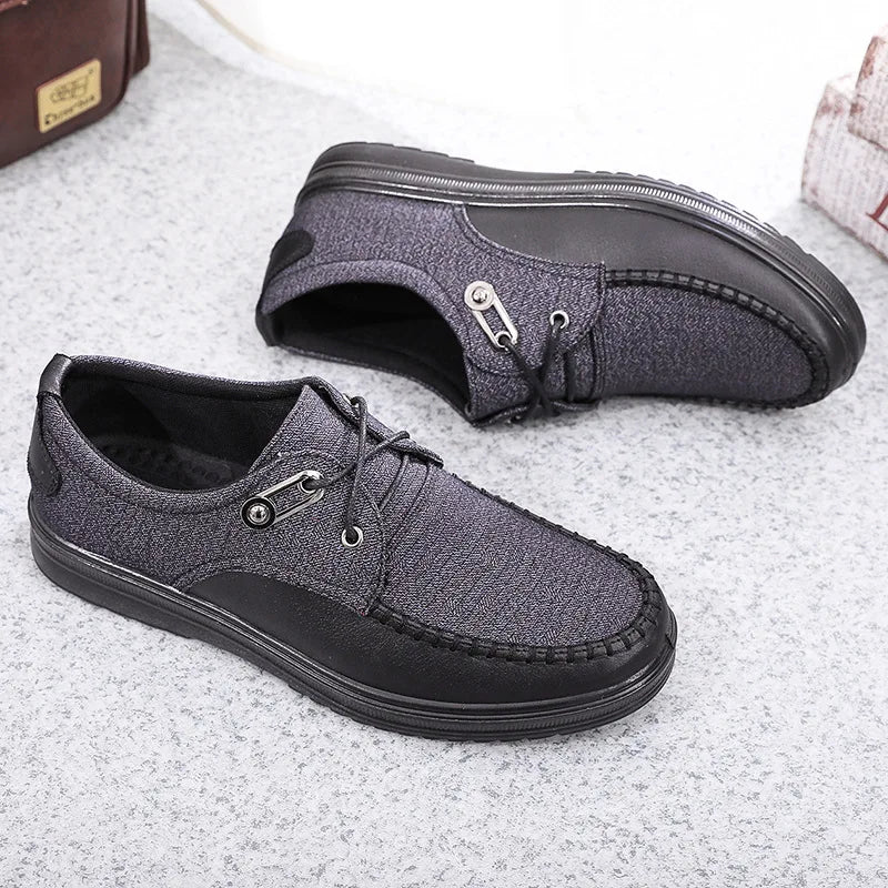 Men's Casual Fashion Leather Flat Comfortable Shoes