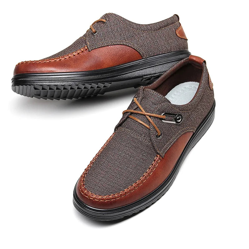 Men's Casual Fashion Leather Flat Comfortable Shoes