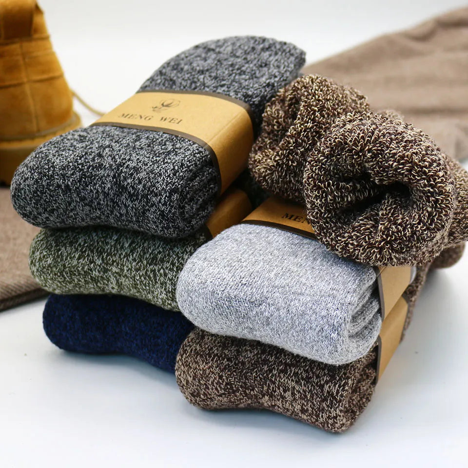 Men’s 3 Pairs Warm Wool Thick Cashmere Socks