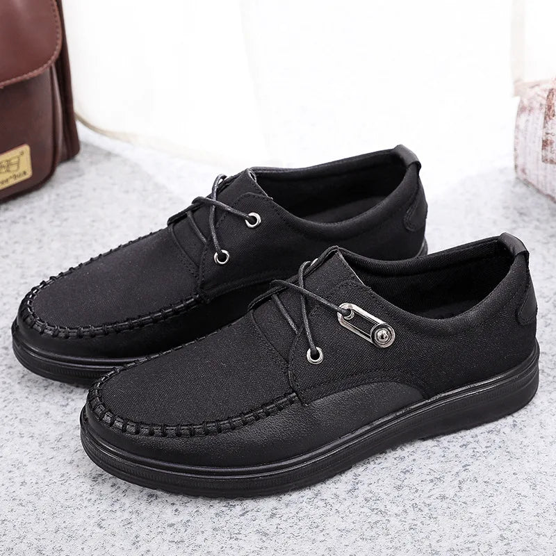 Men's Casual Fashion Leather Flat Comfortable Shoes