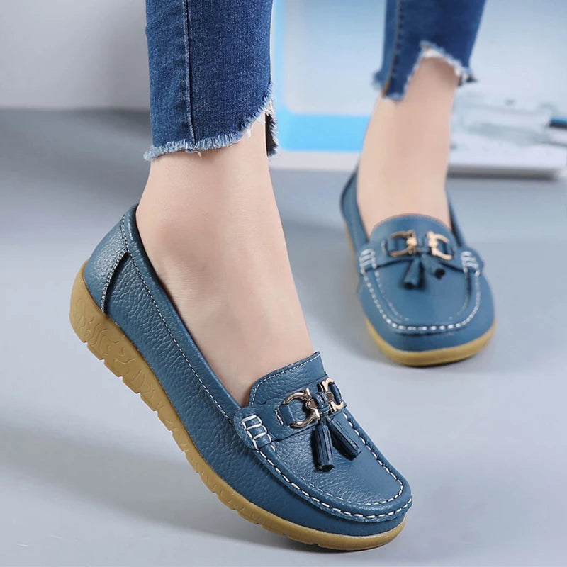 Women's Slip-On Leather Loafers