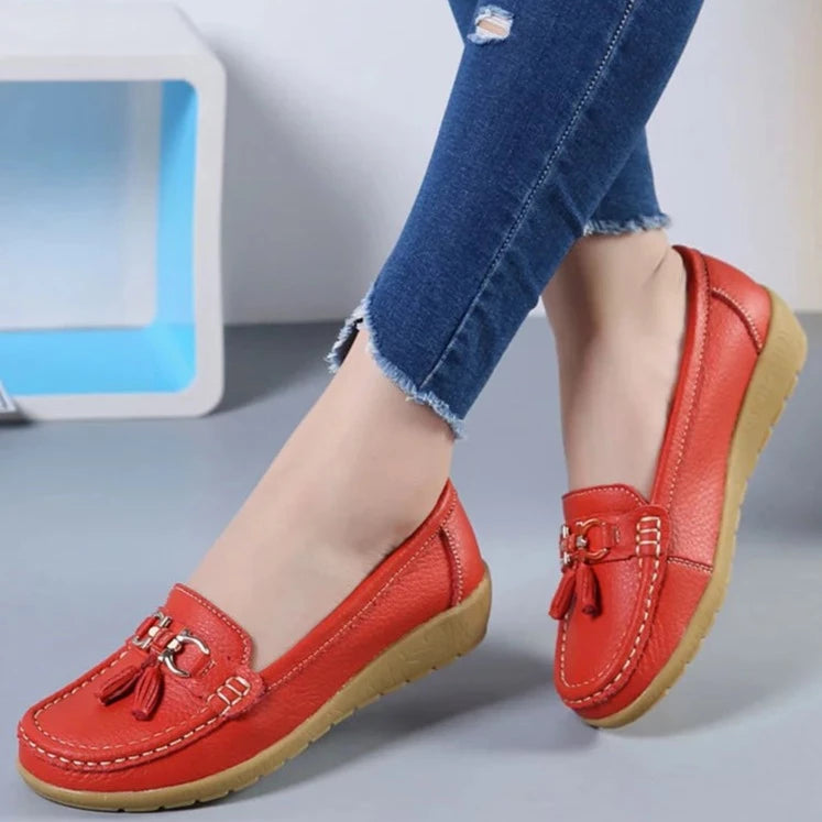 Women's Slip-On Leather Loafers