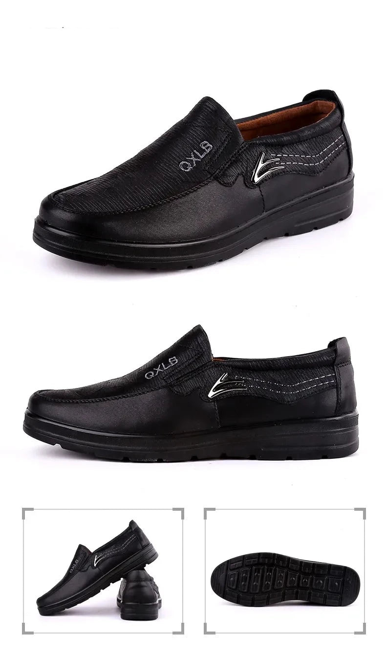 Men's Casual Fashion Leather Flat Comfortable Shoes