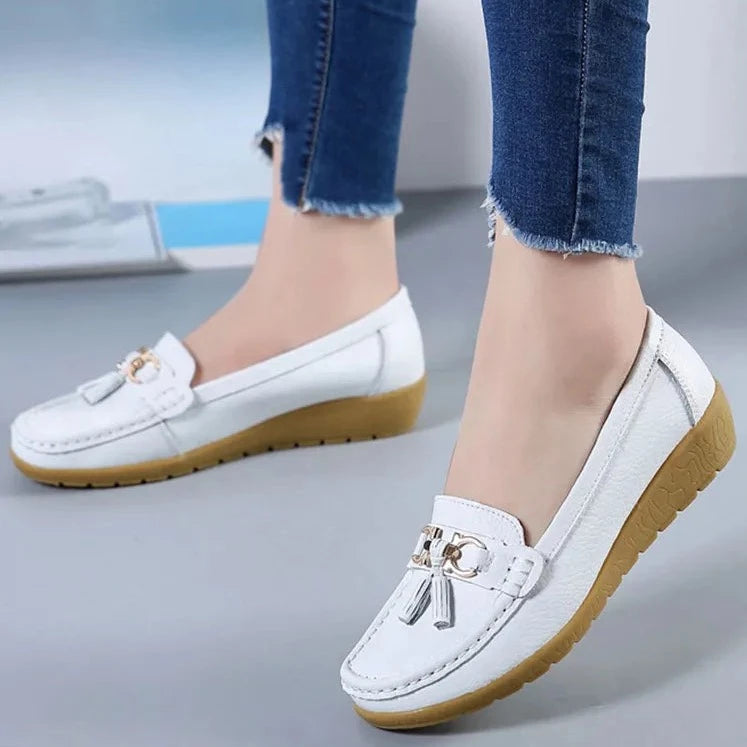 Women's Slip-On Leather Loafers