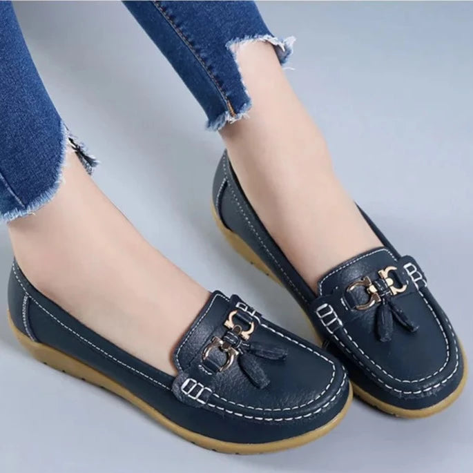 Women's Slip-On Leather Loafers