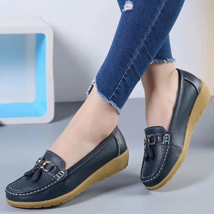 Women's Slip-On Leather Loafers