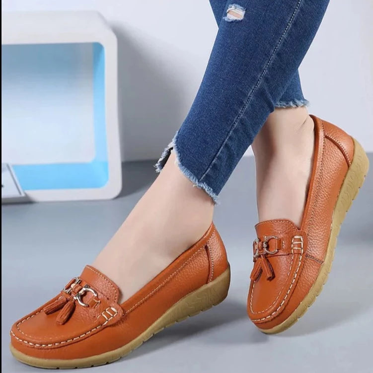 Women's Slip-On Leather Loafers