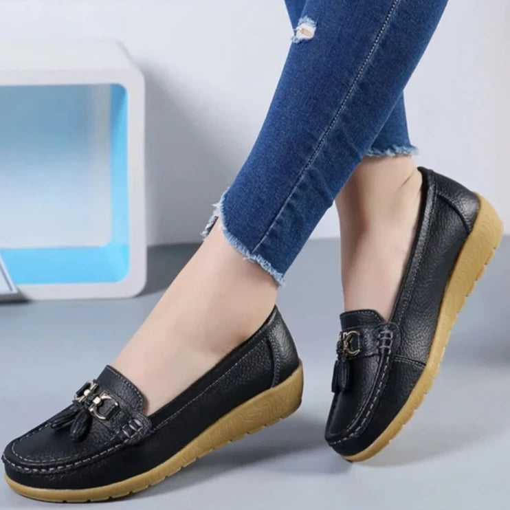 Women's Slip-On Leather Loafers