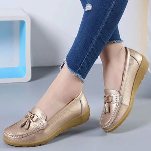 Women's Slip-On Leather Loafers