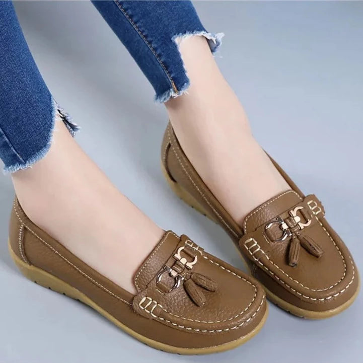 Women's Slip-On Leather Loafers