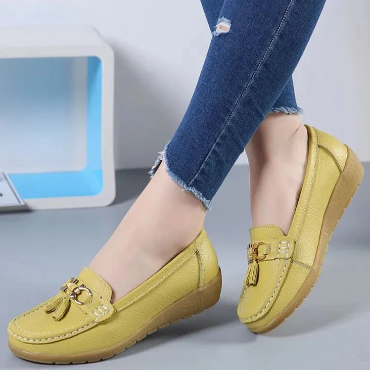 Women's Slip-On Leather Loafers