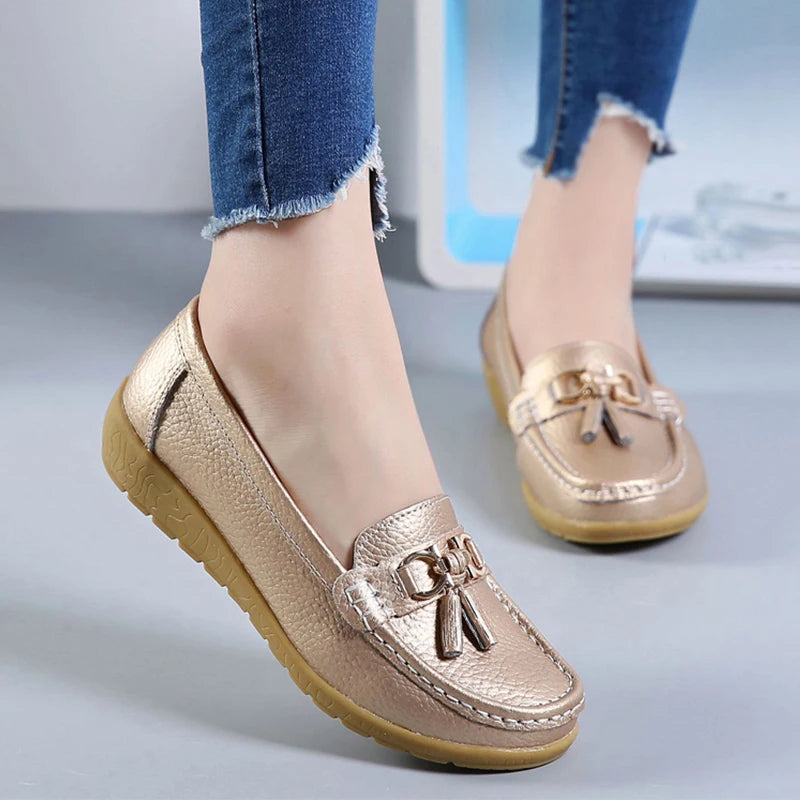 Women's Slip-On Leather Loafers