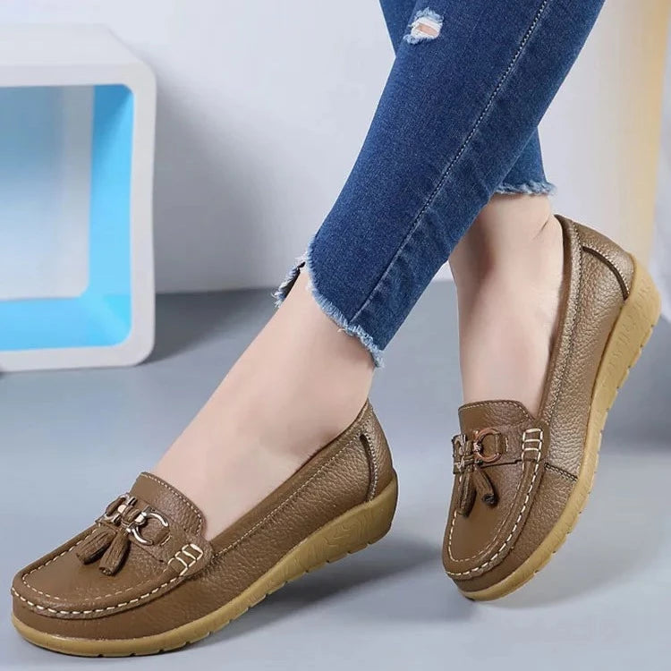 Women's Slip-On Leather Loafers