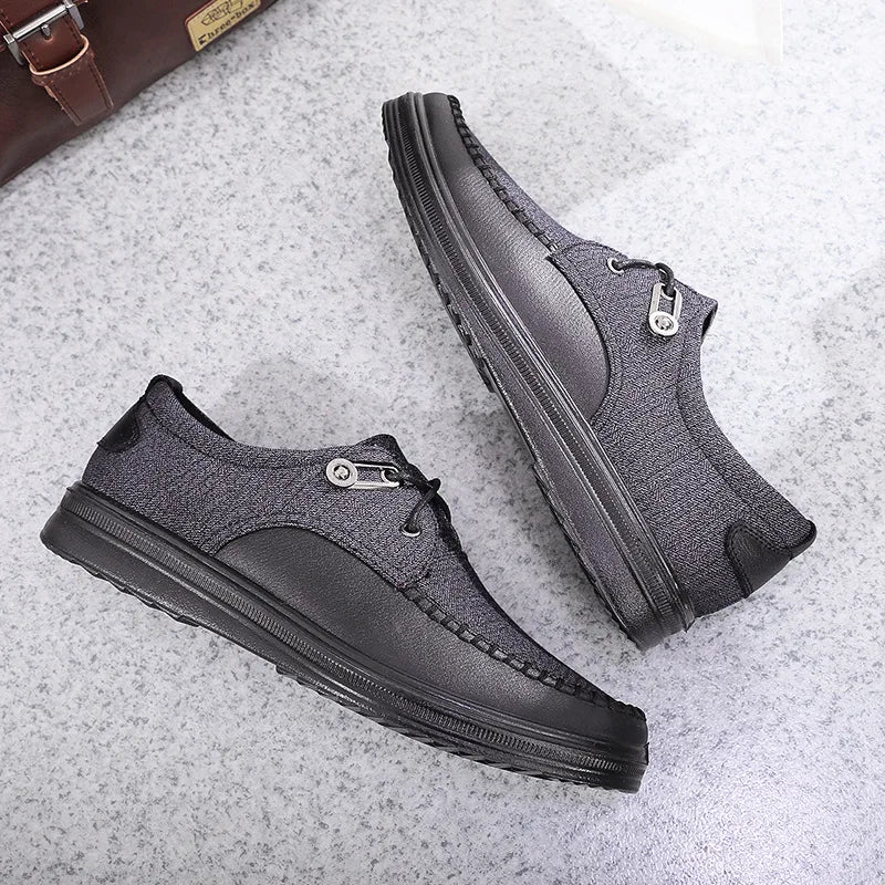 Men's Casual Fashion Leather Flat Comfortable Shoes